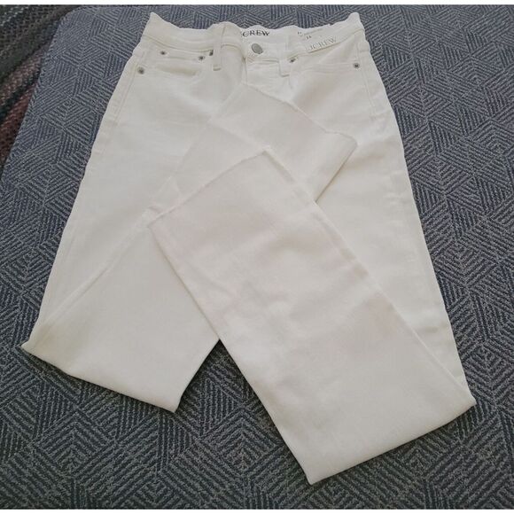 J.Crew 10" Demi-Boot Crop Jean in White Wash Size 26 NWT BQ298 - Picture 3 of 9